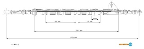 Трос ручного тормоза ADRIAUTO 5202571