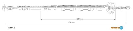 Трос ручного тормоза ADRIAUTO 5202731