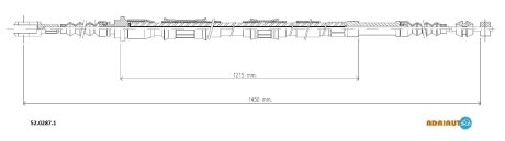 Трос ручного тормоза ADRIAUTO 5202871 (фото 1)