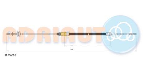 Трос ручного гальма ADRIAUTO 55.0239.1