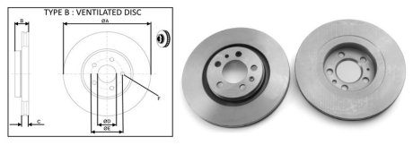 Диск тормозной передний (кратно 2) VW GOLF IV (1J1) (05/00-05/04) APPLUS APLUS 61283AP