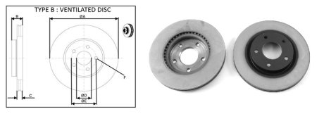 Диск тормозной передний (кратно 2) NISSAN JUKE (F15) (10-) APPLUS APLUS 61713AP