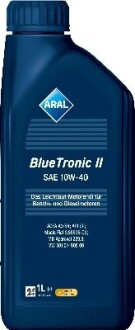 Олива моторна Blue Tronic II SAE 10W40 (1 Liter) ARAL 15F46E