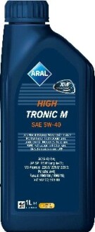 Олива моторна High Tronic M SAE 5W40 (1 Liter) ARAL 15F48C (фото 1)