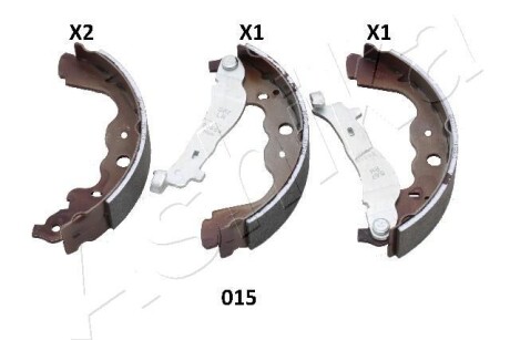 Комплект тормозных колодок ASHIKA 55-00-015