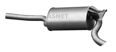 Глушник вихлопних газів кінцевий ASMET 01.004 (фото 1)
