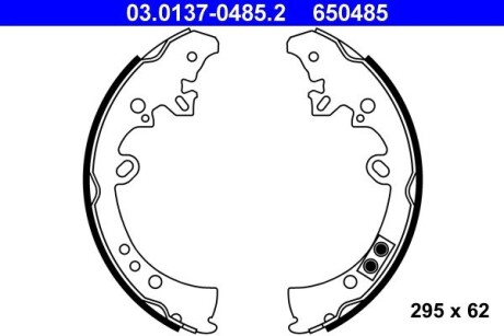 Комплект тормозных колодок ATE 03.0137-0485.2