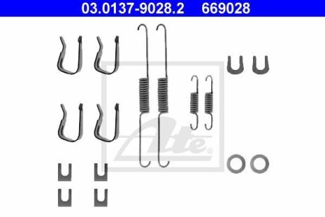 Комплектующие, тормозная колодка ATE 03.0137-9028.2 (фото 1)