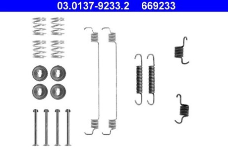 Комплектующие, тормозная колодка ATE 03.0137-9233.2 (фото 1)