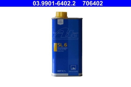 Тормозная жидкость SL6 DOT4 ASR/ESP 1L ATE 03.9901-6402.2