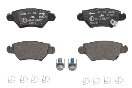 Колодки гальмівні дискові, комплект ATE 13.0460-3976.2