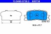 Колодки гальмівні дискові, комплект ATE 13.0460-5738.2 (фото 1)