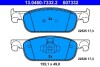 Комплект гальмівних накладок, дискове гальмо ATE 13.0460-7332.2 (фото 1)