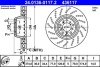 Гальмівний диск двосекційний ATE 24.0136-0117.2 (фото 1)