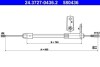 Трос, стояночная тормозная система ATE 24.3727-0436.2 (фото 1)