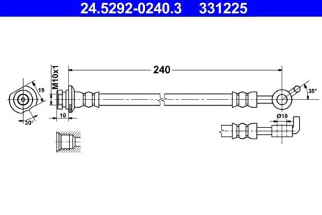 Тормозной шланг ATE 24.5292-0240.3