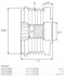 Муфта генератора AUTO STARTER AFP6109S (фото 4)