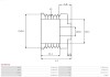 Шків ременя генератора AUTO STARTER AP3057S (фото 4)