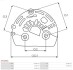 Кришка генератора AUTO STARTER APC6056S (фото 2)