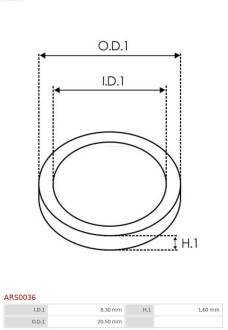 Генераторна шайба BO, do А0001, A0002 AUTO STARTER ARS0036