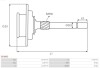 Редуктор VA CG135081 (бендикс на 10 шлiцiв) до D6RA... FOR 13 TEETH ARMATURE AUTO STARTER SG3002 (фото 3)