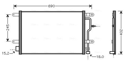 Радіатор кодиціонера AVA COOLING AI5199