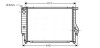 Радіатор BMW 324D/530/730 MT 85-94 (Ava) AVA COOLING BW2096 (фото 1)