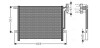 Конденсор кондиціонера BMW 3 E46/E83 98-05 (AVA) AVA COOLING BW5203 (фото 1)