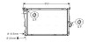 Радіатор охолодження двигуна 3-SERIE ALL E46 AT 98-05 AVA COOLING BWA2205 (фото 1)