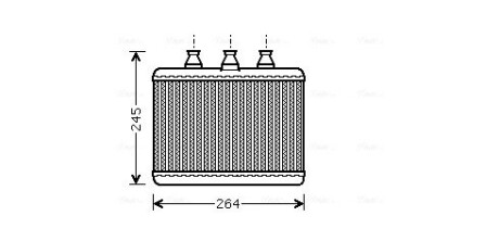 Радиатор отопителя салона BMW 7E65 7E66 AVA AVA COOLING BWA6271