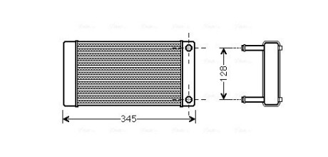 Теплообменник, отопление салона AVA COOLING CN6265