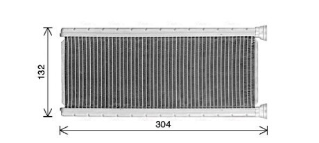 Радиатор отопителя салона PSA Jumpy Expert 16>, C4 Picasso 13>, 5008 16> AVA COOLING CN6339