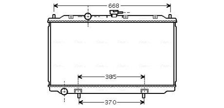 Радиатор, охлаждения дивгателя AVA COOLING DN2217