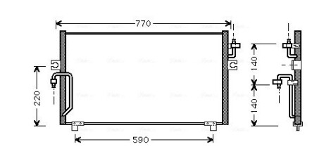 Конденсатор, кондиционер AVA COOLING DN5182