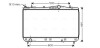 Радіатор охолодження двигуна REZZO/TACUMA MT 00-04 (Ava) AVA COOLING DWA2052 (фото 1)