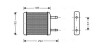 Радіатор обігрівача DAEWOO MATIZ 0.8 MT/AT 98-(AVA) AVA COOLING DWA6024 (фото 1)