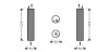 Осушитель кондиционера Лачетти 1,6-1,8 (2005-) AVA AVA COOLING DWD057 (фото 1)