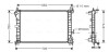 Радіатор охолодження FORD FOCUS I (CAK) (98-) (AVA) AVA COOLING FD2379 (фото 1)