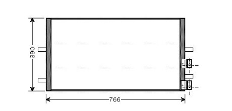 Конденсатор, кондиционер AVA COOLING FDA5407 (фото 1)