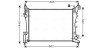 Радіатор, Система охолодження двигуна AVA COOLING FTA2318 (фото 1)