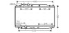 Радиатор охлаждения двигателя Honda Civic 1,8i 06> MT AC+ AVA AVA COOLING HD2187 (фото 1)