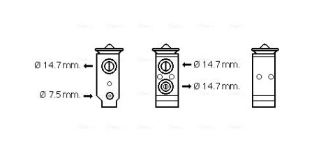 Расширительный клапан, кондиционер AVA COOLING HY1325