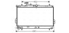 Радіатор охолодження HYUNDAI MATRIX (FC) (01-) 1.6 i (AVA) AVA COOLING HY2097 (фото 1)