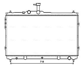Радиатор, охлаждения дивгателя AVA COOLING HY2392
