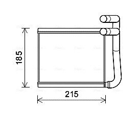 Радіатор обігрівача HYUN ACCENT 11- (AVA) AVA COOLING HY6393 (фото 1)