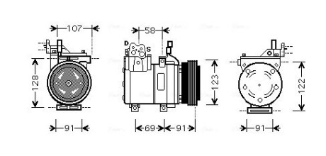 Компресор AVA COOLING HYAK161