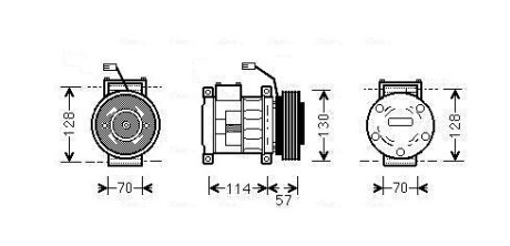 Компрессор, кондиционер AVA COOLING JEAK034