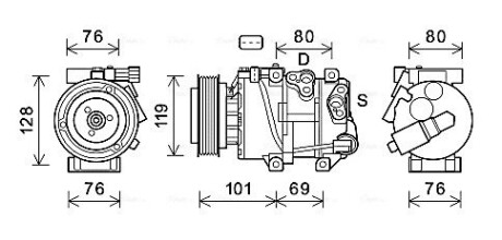 Компресор AVA COOLING KAAK279 (фото 1)