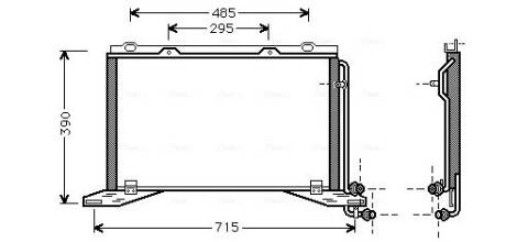 Радіатор (AVA) AVA COOLING MS5222