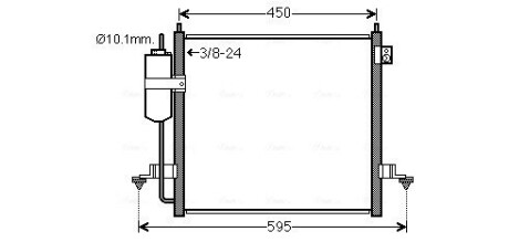 Радіатор кодиціонера AVA COOLING MT5218D